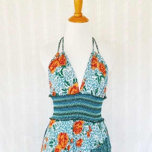 Free People Gabriela Slip Backless Floral Dress - Picture 13 of 16